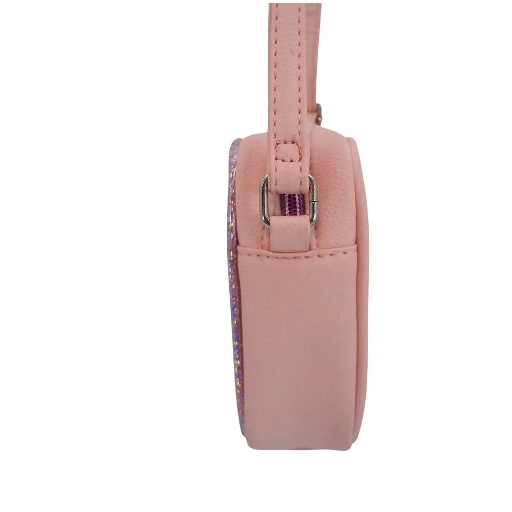 Miss Gwen's OMG‎ Accessories Crossbody Bag Pink New Love Glitter Hearts NWT